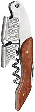 True Sommelier Waiters Corkscrew Wine Opener with Built-in Bottle