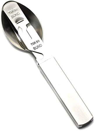 German cutlery set 4 pieces Eating utensils military style spoon fork