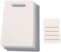 4PC Color Coded Cutting Board Set with Non Slip Stand for Kitchen