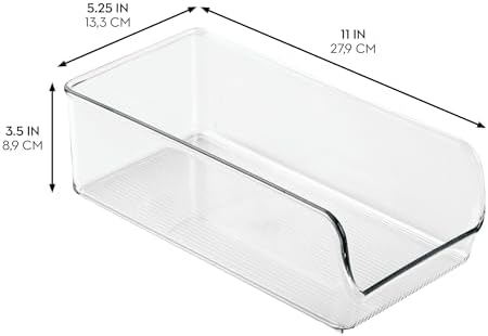 iDesign Pantry Bin, Set of 4, Clear