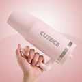 30 oz Pink Insulated Coffee Tumbler with Handle and Flip Straw 100%