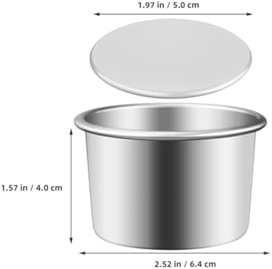 Toyvian 6Pcs Round Cake Pans 2.51 Inch Removable Bottom Cake Molds for