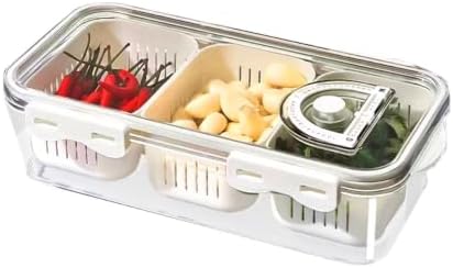 Food Containers Transparent Divided Organization Container With Lid