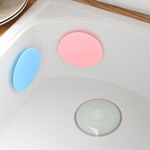 5pcs Silicone Sink Plug Drain Cover Set, Kitchen and Bathroom Water