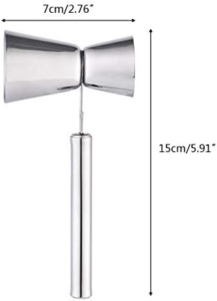Stainless Steel Double Jigger Measure Cup with Handle for Cocktail