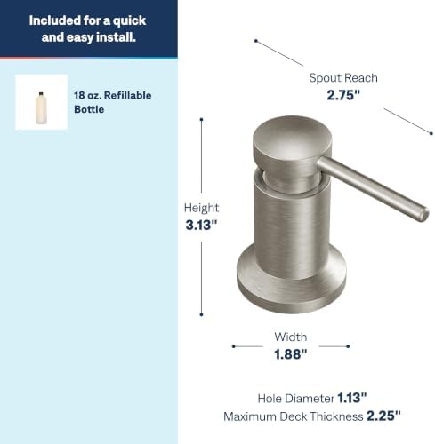 Moen 3942SRS Kitchen Soap Dispenser
