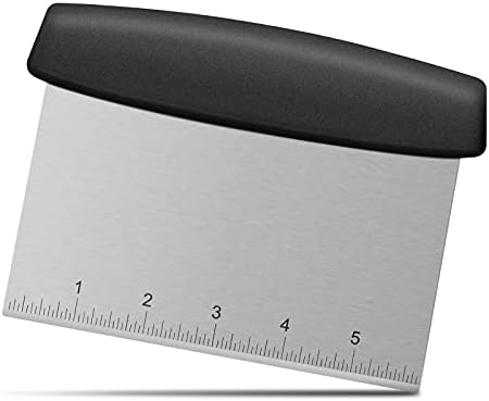 Pasta Scraper with Handle and Measuring Scale, Bench Scraper with
