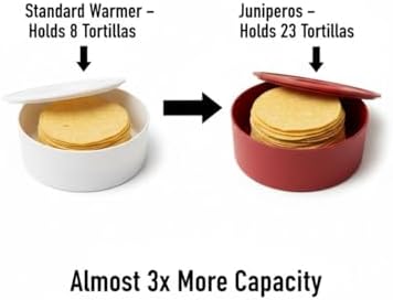 Juniperos Large Tortilla Warmer (Fits 23 Tortillas) – 2× Bigger