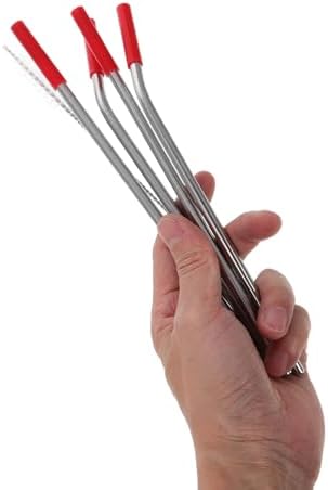 UKCOCO Reusable 304 Food-grade Stainless Steel Straws Set with