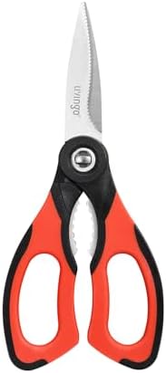 LIVINGO 8.5 Inch Kitchen Shears, Serrated Blade