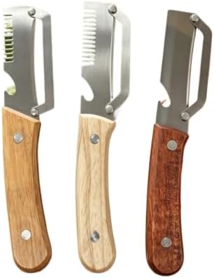 Stainless Steel Peeler with Wooden Handle