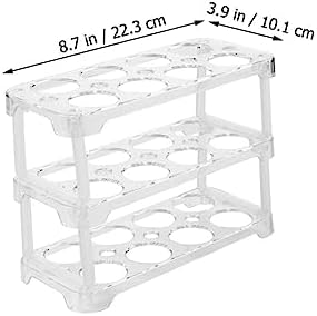 Stackable Egg Storage Box for Fridge, Three-tier Plastic
