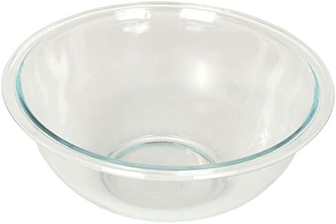 Pyrex 325 (2.5Qt) Clear Glass Mixing Bowls (2-Pack) - Made in USA