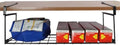 Foil and Plastic Wrap Organizer Kitchen Under Cabinet Desk Pantry Hanging Organizer Storage Foldable Rack (Black)