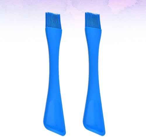 2pcs Dual Head Silicone Baking Brush and Pastry Spatula Set, Heat