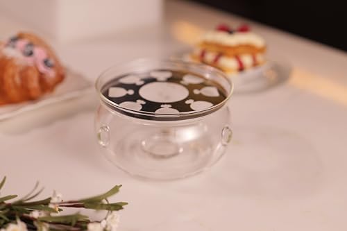 CnGlass Universal Glass Teapot Warmer,Handcrafted with Heat Proof &