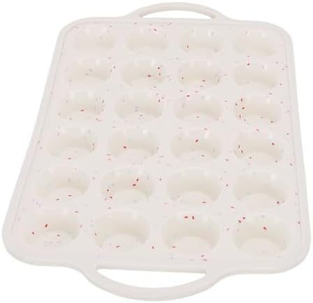 Asixxsix Silicone Muffin Pan, 24 Cup Non Stick Heat Resistance Mini