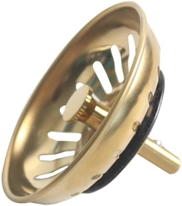 Gold Sink Strainer Drain Plug Stainless Steel Filter Basket 83mm/3.27