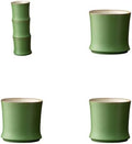 Green ceramic coffee cups (6*6*5.7cm,90ML), 6-piece set of