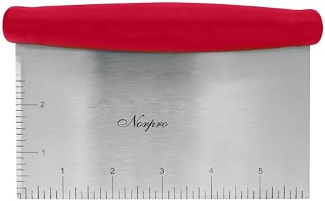 Norpro Grip-EZ Stainless Steel Pastry Bench Scraper and Food Chopper