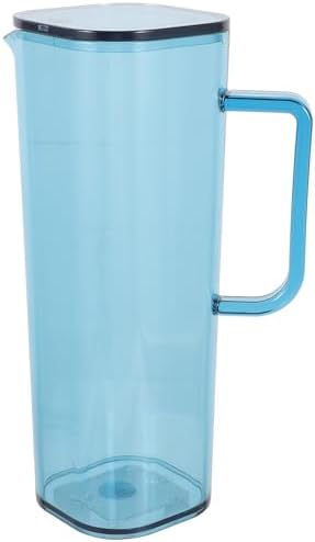 Water Pitcher with Handle and Lid, 1200ml Acrylic Jug
