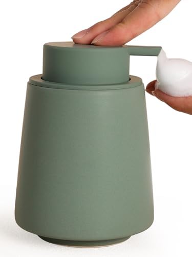 INGOFIN Ceramic Foaming Soap Dispenser -14 oz Foam Hand Soap Dispenser