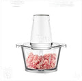 Electric Food Chopper Meat Processor, Glass Bowl, Detachable Blades