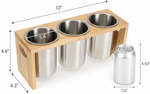 ZOOFOX 3 Pack Stainless Steel Silverware Holder