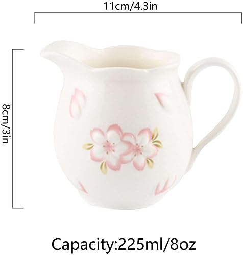 Sugar bowlCeramic Sugar Bowl with Lid and Milk Jug Cream and Sugar Pot