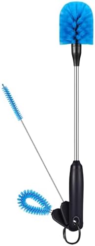 MOSOLAN 3-in-1 Water Bottle Brush and Straw Cleaning Set, Round Head
