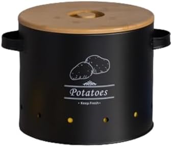 Generic Potato Storage Tin Potato Onion Garlic Storage Bin Kitchen