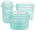 Zip Top Reusable Food Storage Containers Full Set of 8 Teal – Platinum