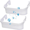2 PACK 240351601 Refrigerator Freezer Door Bin Door Side Shelf