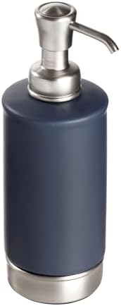 iDesign Hand Soap Dispenser, Navy Blue/Brushed Nickel