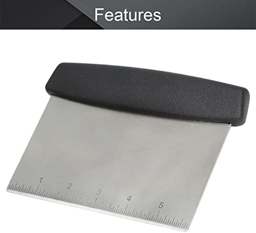 Utoolmart Stainless Steel Pastry Scraper, Bench Scraper Chopper, Dough