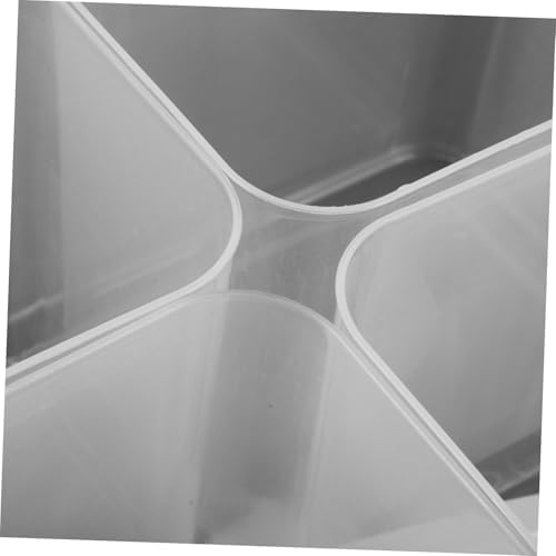 SHOWERORO 8l Divided Plastic Storage Container with Handle and Lid