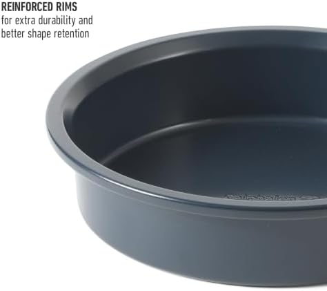 Calphalon Legacy 10-Pieces Nonstick Bakeware Set PFOA-Free, Baking Sheet Set, Baking Pans Set, Carbon Steel Bakeware Pans Collection, High-Heat Oven Safe, for Cookies, Cakes, and Muffins -Navy Blue