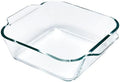 Square Baking Dish, 6 Inch Glass Baking Dish Bakeware Glass Pan for