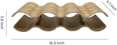 2-Tier Wine Rack Countertop, 7 Bottles Wooden Wine Holder Inserts for