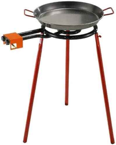 Garcima Mediterraneo Paella Pan Set with Burner, 16 Inch Carbon Steel
