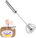 Stainless Steel Semi Automatic Whisk Egg Beater, 10in