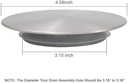 GZILA Kitchen Sink Stopper, Flat Decor Cover 304 Stainless Steel Sink
