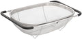 4qt Stainless Steel Oval Strainer Basket Colander, Over The Sink
