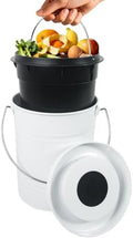 DreamsEden White Kitchen Compost Scrap Collector