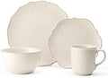 Pfaltzgraff Chateau Cream 16-Piece Stoneware Dinnerware Set, Service for 4, Off White