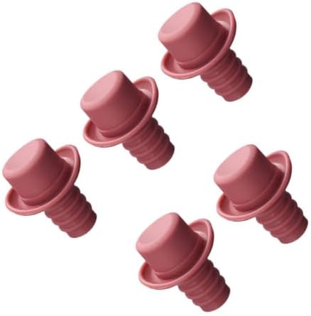 PRETYZOOM 5pcs Silicone Wine Bottle Stoppers Reusable Vacuum Sealing