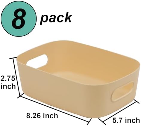 ZEXALOR 8-Pack Small Drawer Organizer Bins