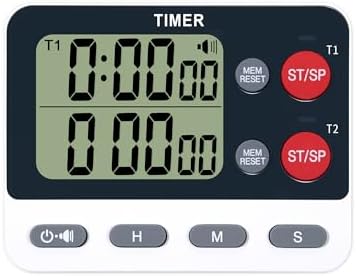 TPNEG Dual Kitchen Timer, Large Display