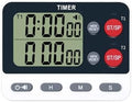TPNEG Dual Kitchen Timer, Large Display