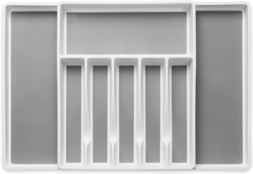 Silverware Tray for Drawer, Expandable Organizer, 8 Compartments